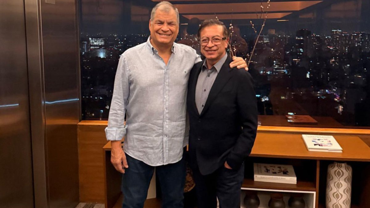 Gustavo Petro y Rafael Correa propusieron en México una alianza antinarcotráfico el 1 de septiembre.