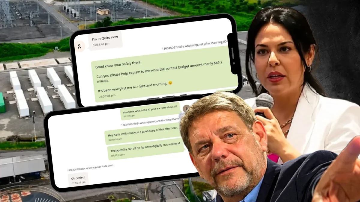 En los chats presentados ante la corte de Florida, figuran los mensajes entre John Manning, CEO de Progen, y su representante en Ecuador, Karla Saud.