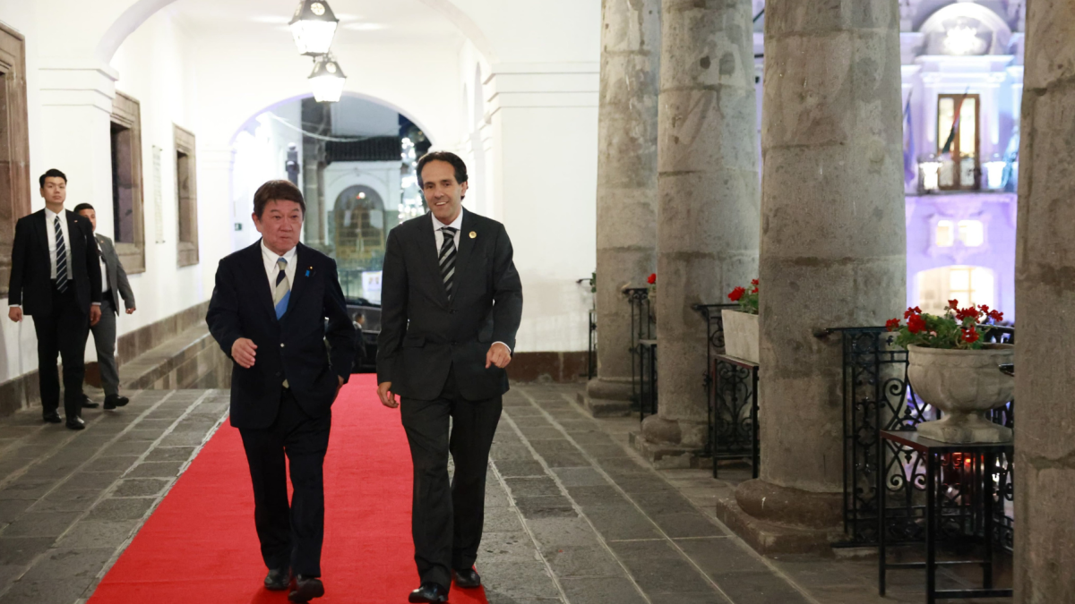 Visita del canciller japonés, Motegi Toshimitsu, en agosto de 2026.