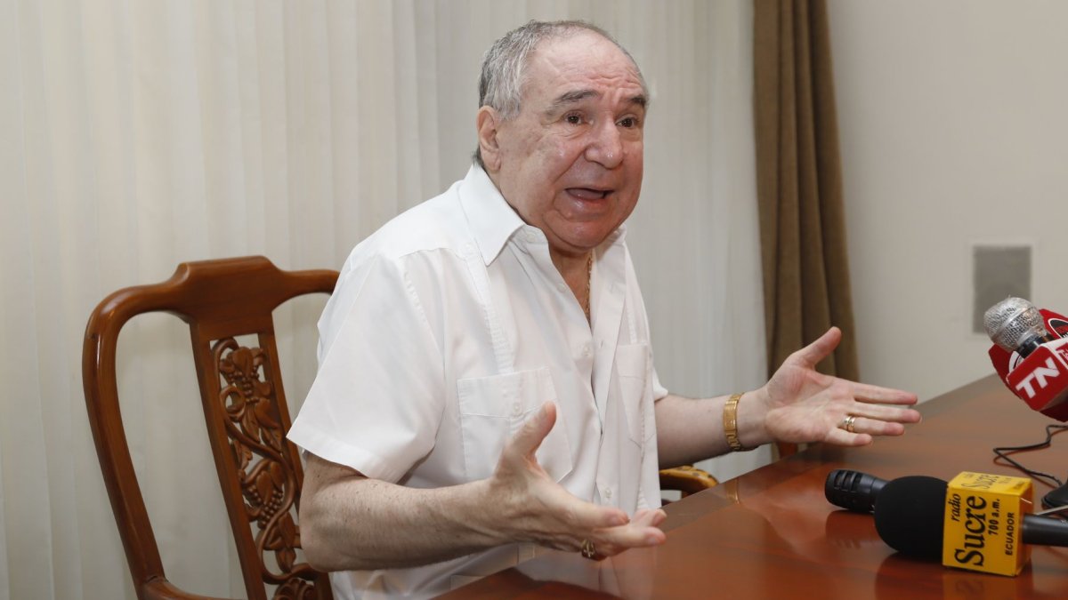 El expresidente de Ecuador, Abdalá Bucaram Ortiz.