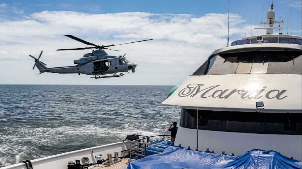 A través de una transmisión en Tiktok los tripulantes del barco María Candelaria mostraron la intervención de marinos extranjeros