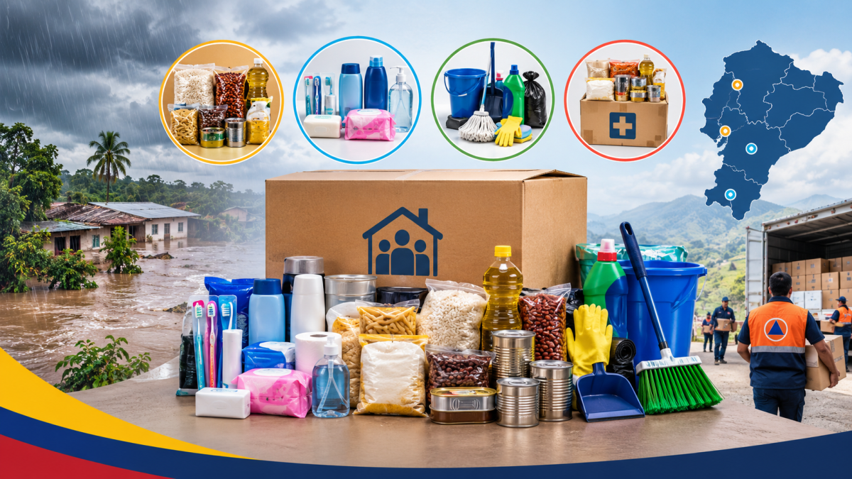 La SNGR adquirió 78.385 kits de emergencia, entre alimentos, artículos de higiene y paquetes de primera respuesta humanitaria, ante el fortalecimiento de las condiciones asociadas El Niño.