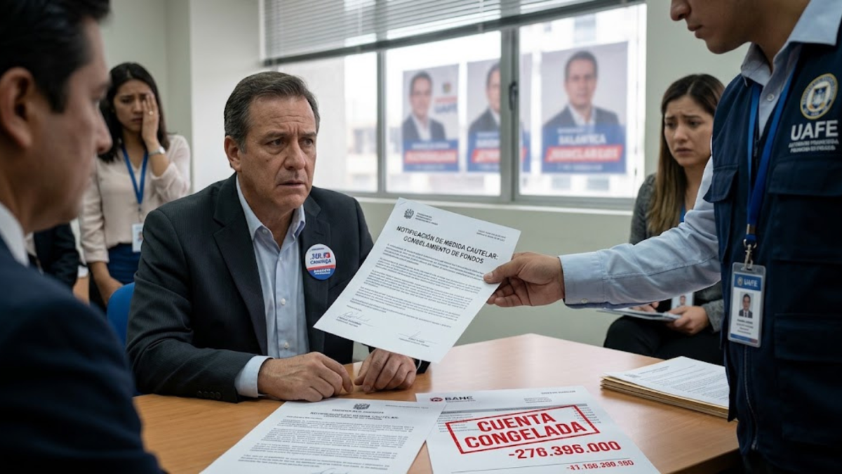 Foto creada con IA, para graficar candidatos con cuentas congeladas.
