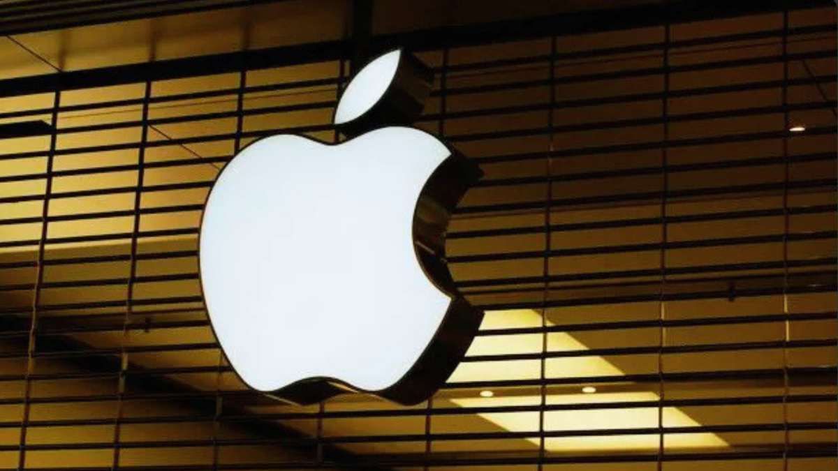 Logo de la empresa estadounidense Apple.
