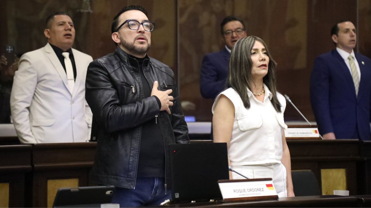 La jefa de bancada, Patricia Núñez, presentó la queja contra los asambleístas del correísmo.