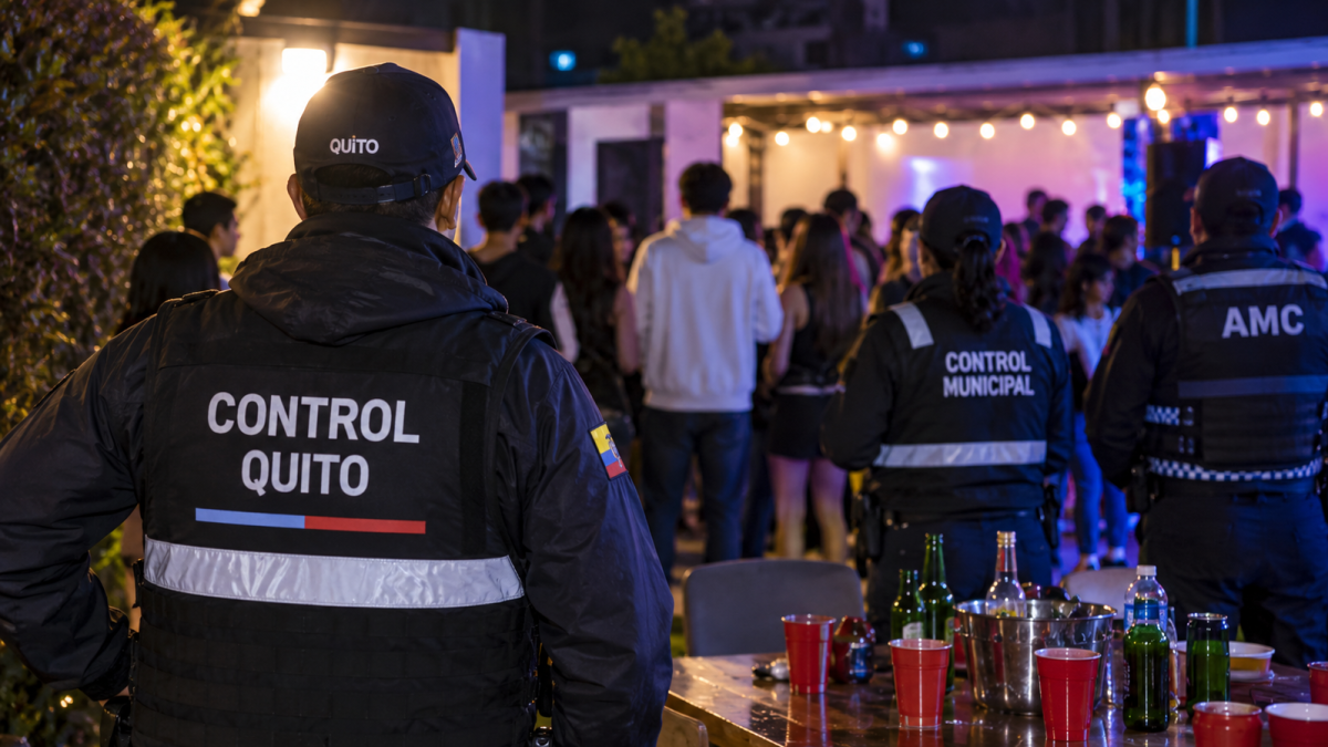 Referencial. Personal municipal intervino una fiesta clandestina en Quito, donde fueron encontrados menores de edad y se verificó la falta de permisos correspondientes.