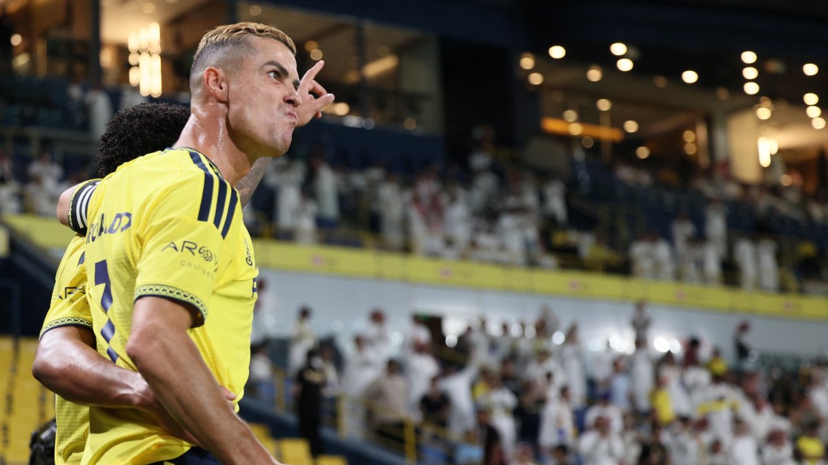 Cristiano Ronaldo anotó el segundo gol de Al-Nassr en la victoria ante Abha, por la liga de Arabia Saudita.