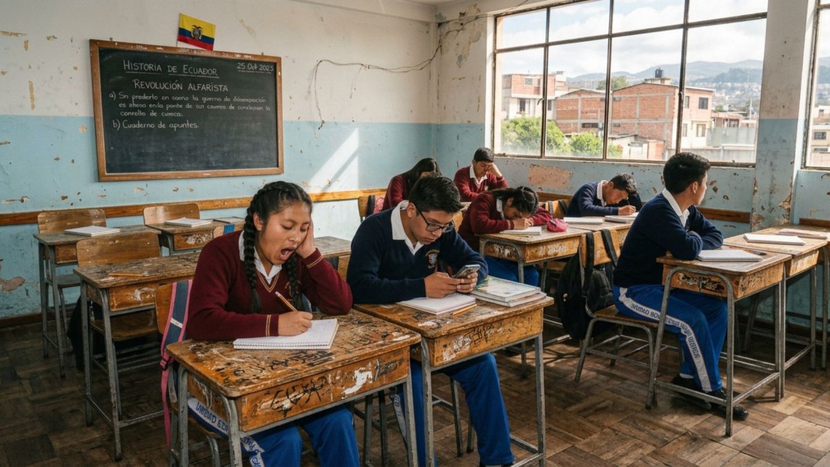 Las pruebas PISA de evaluación académica de la OCDE ubican a Ecuador en niveles extremadamente críticos de rendimiento. A este bajo desempeño escolar se suma la deserción masiva de niños y jóvenes.