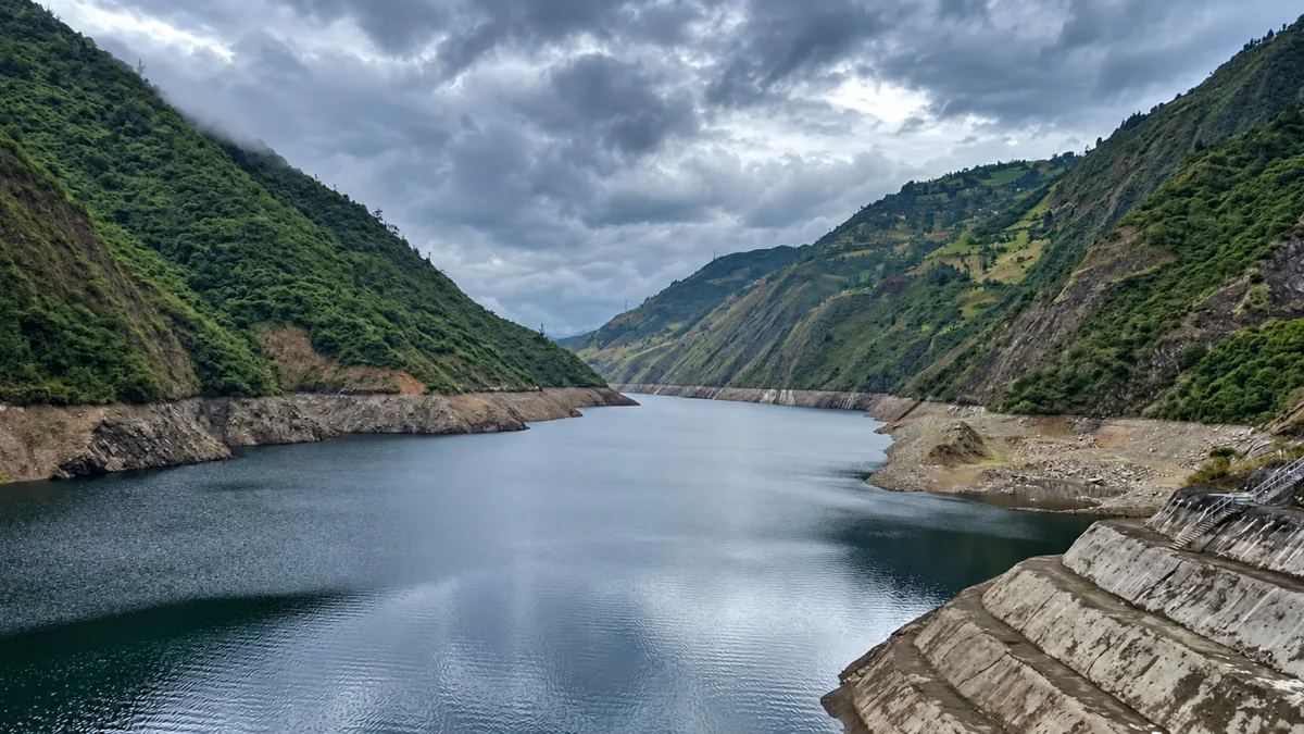 El embalse Mazar alimenta al complejo hidroeléctrico Paute Integral conformado por Mazar 170 megavatios (MW), Molino (1.100 MW) y Sopladora (487 MW).