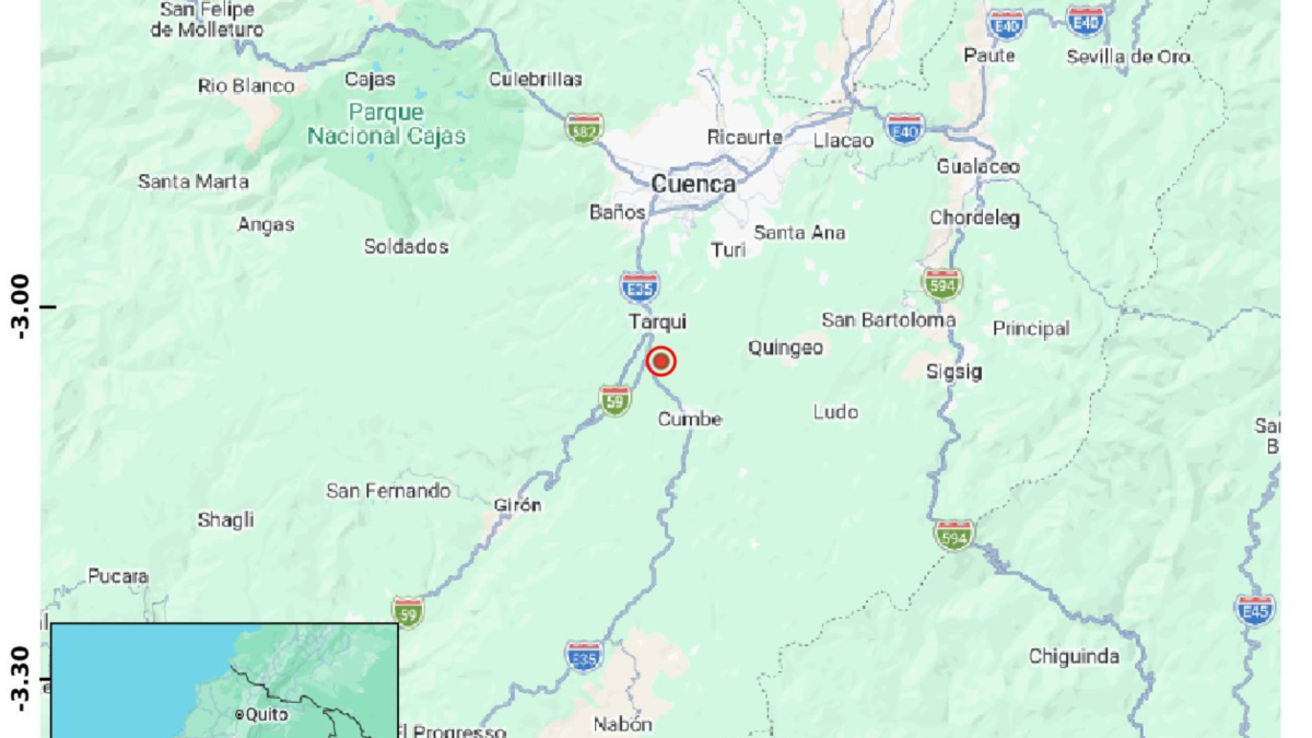 Temblor se sintió en Ecuador este 13 de septiembre.