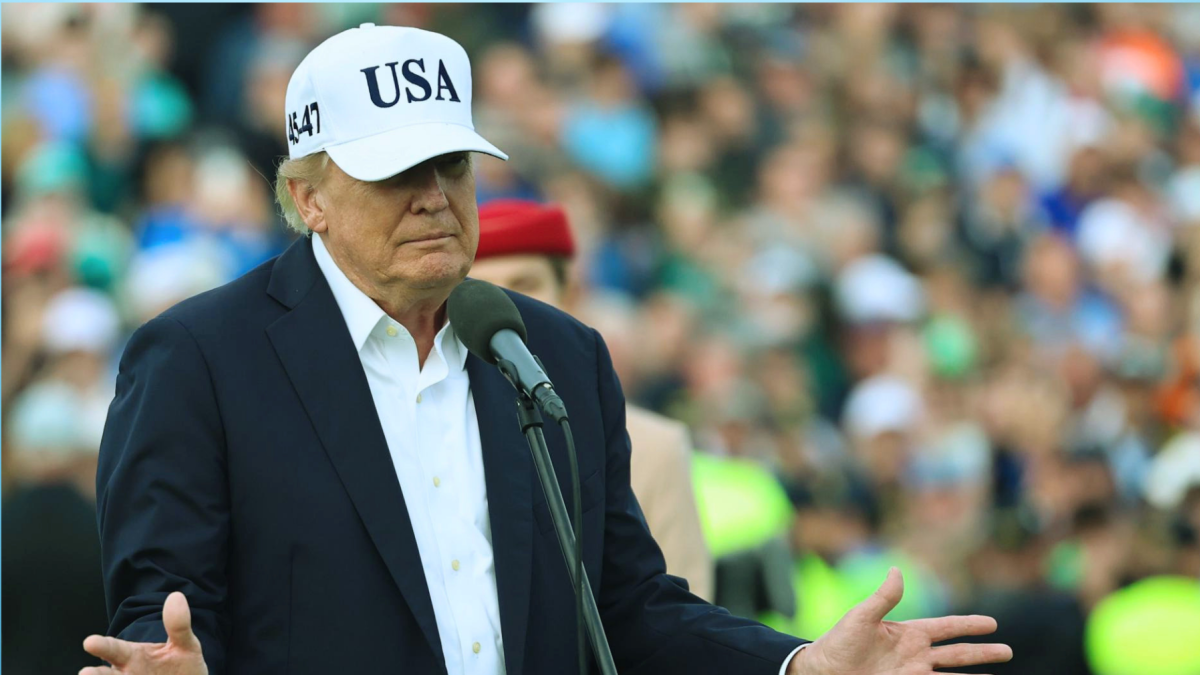 Donald Trump habló en Irlanda sobre la inteligencia artificial.