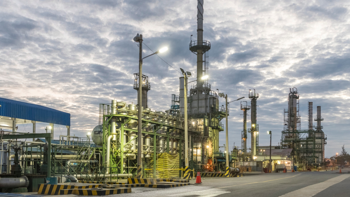 Infraestructura de la estatal petrolera Petroecuador.