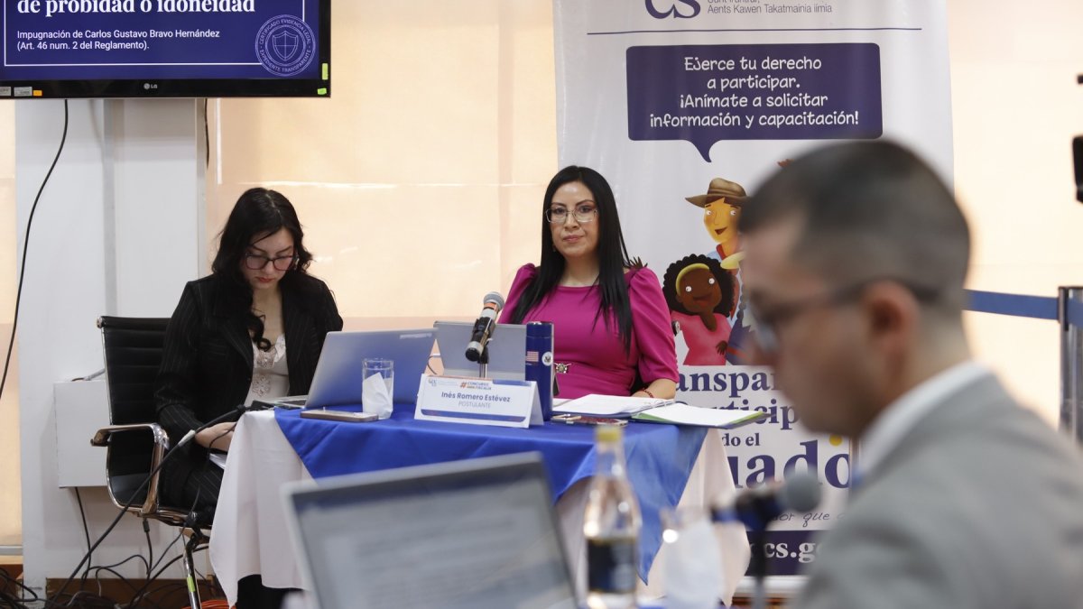 Inés Romero fue la primera aspirante en enfrentar las audiencias públicas de impugnación n el concurso para Fiscal General.