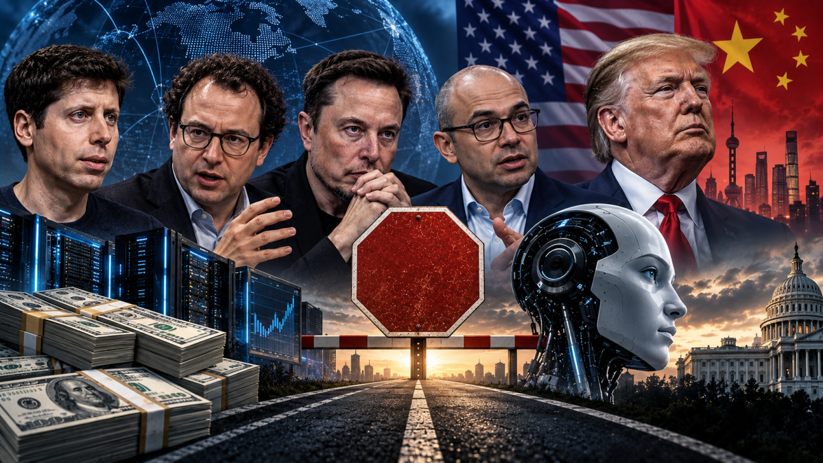 Los líderes de la inteligencia artificial comienzan a hablar de desacelerar la carrera, mientras crecen las dudas sobre los riesgos, los costos y la competencia entre Estados Unidos y China.