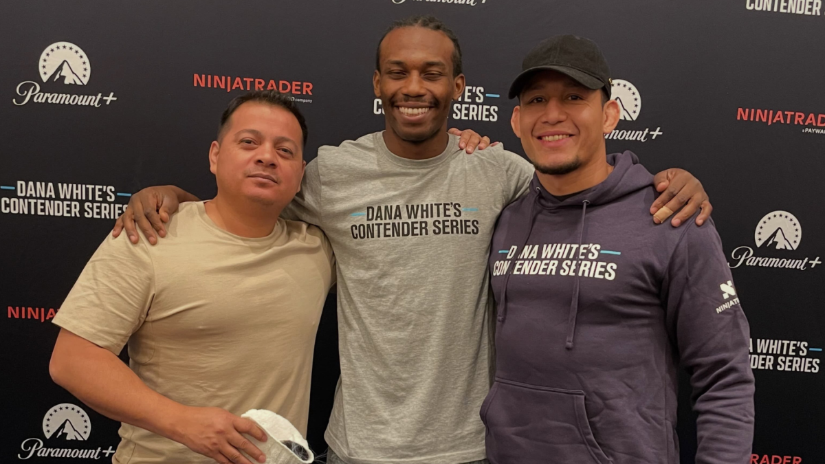 Mayton Perea tras cumplir con el peso requerido para su combate en el Dana White Contender Series.