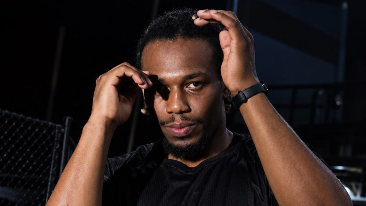 Mayton Perea posa antes de su combate ante Zevan Hunt en el Dana White’s Contender Series.
