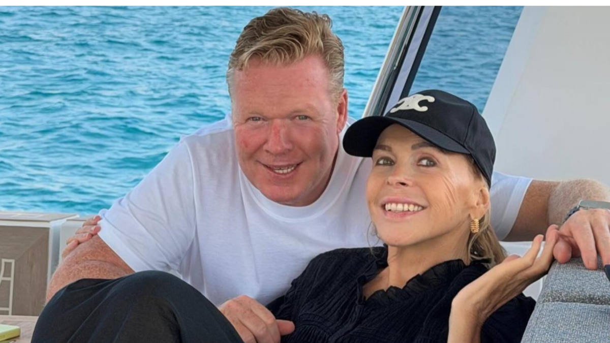 Ronald Koeman y su esposa, Bartina.