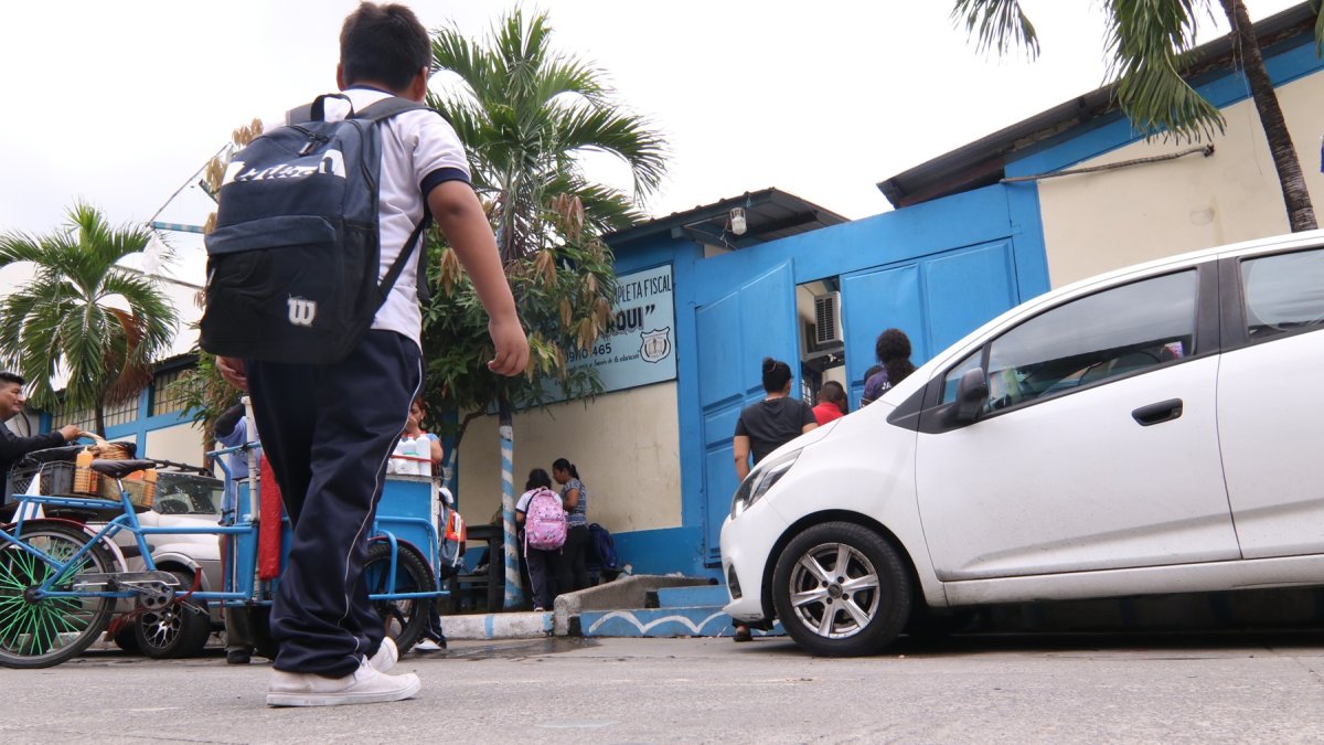 El hecho ocurrió la mañana del martes 15 de septiembre en una escuela de la cooperativa Francisco Jácome, en el norte de Guayaquil.