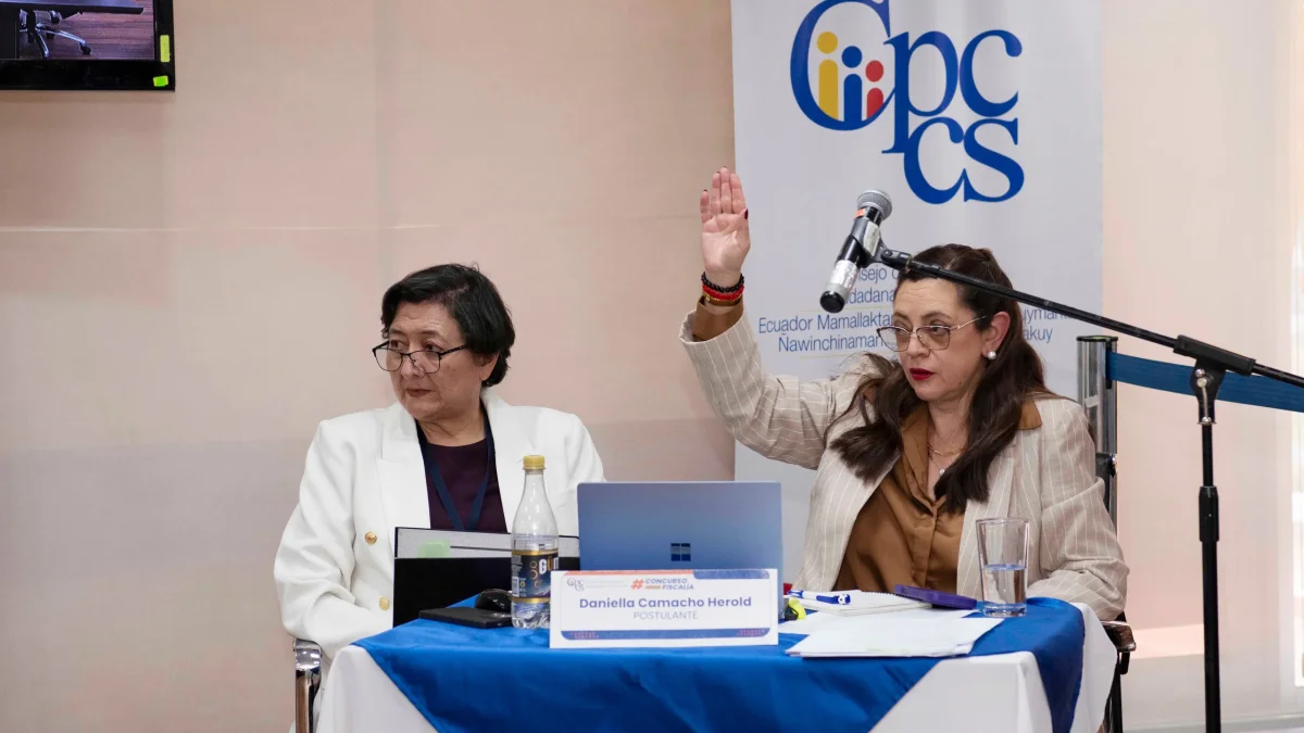 Daniella Camacho es la postulante mejor puntada del concurso para fiscal general del Estado