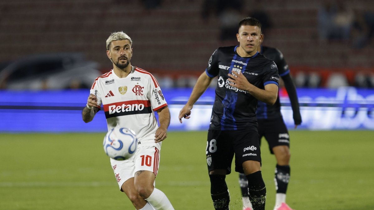 Independiente del Valle perdió en casa ante Flamengo, en la ida de los cuartos de final de la Copa Libertadores.