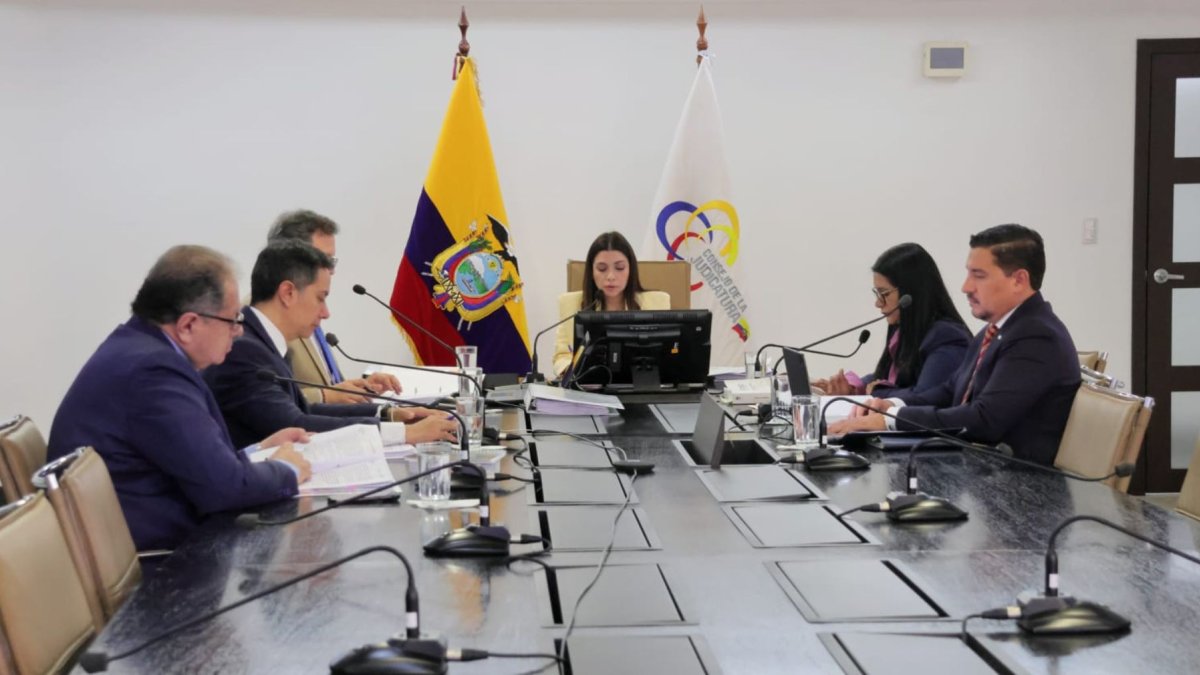 El Pleno del Consejo de la Judicatura es presidido por Mercedes Caicedo.