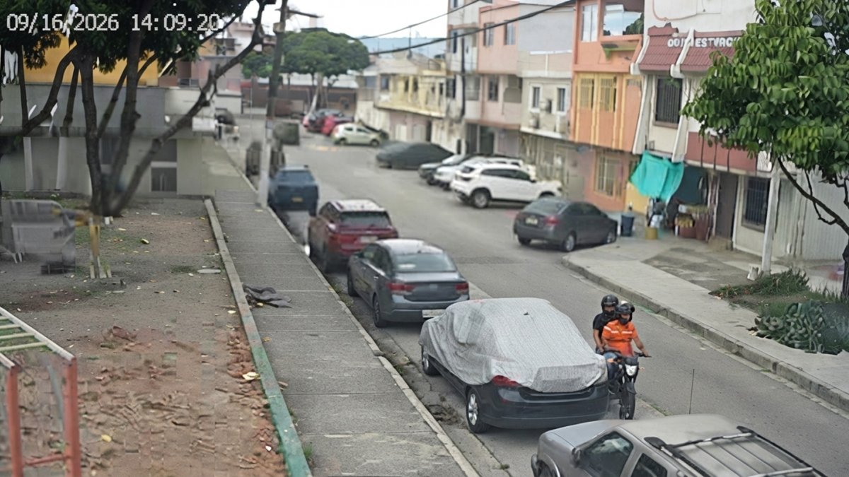 Dos personas en motocicleta intentaron asaltar a un ciudadano en Sauces 1, el miércoles 16 de septiembre.