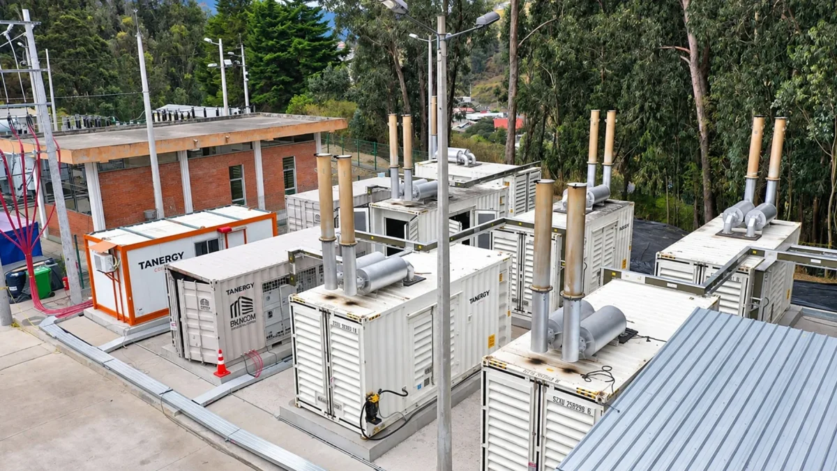 El complejo térmico de Guangopolo incorporó 10 MW de generación alquilada para reforzar el sistema eléctrico nacional.