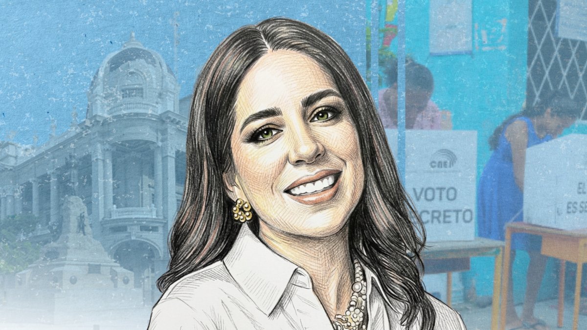 Mónica Luzárraga, candidata a la Alcaldía de Guayaquil por la alianza Pachakutik - Unidad Popular.