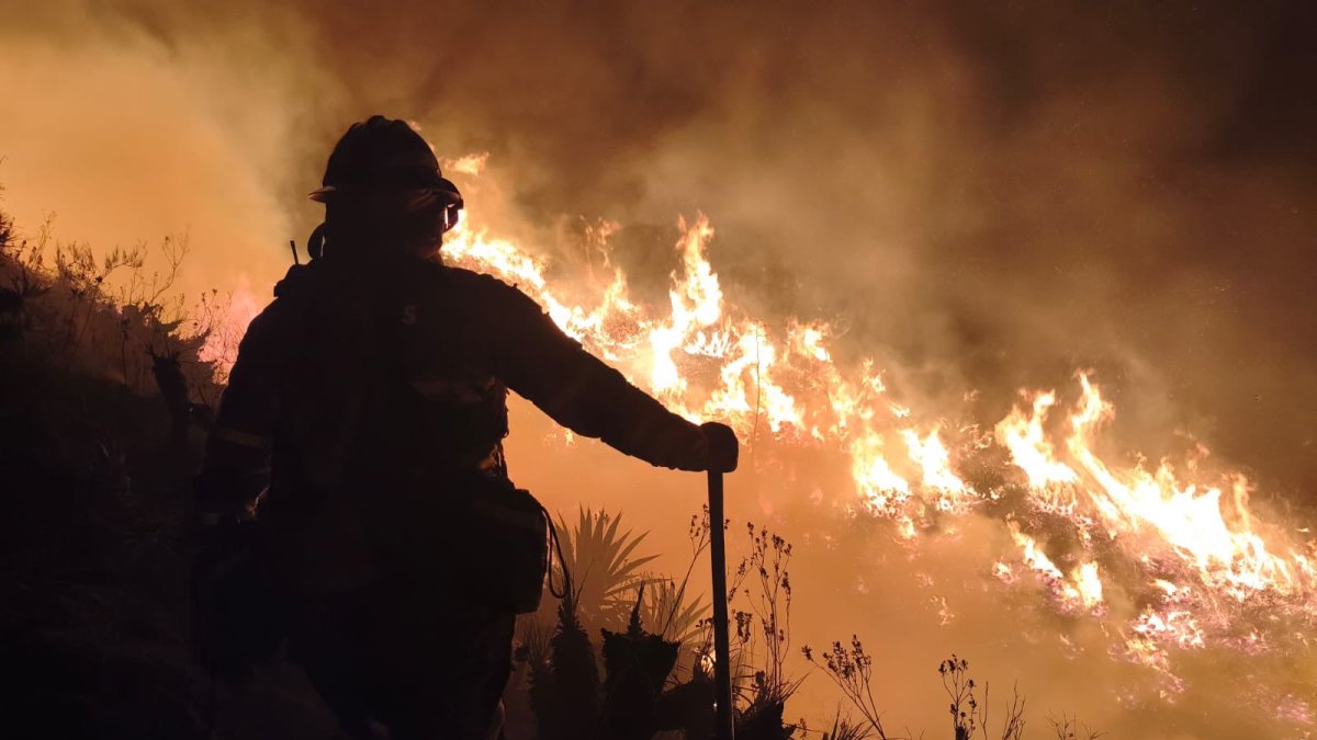 El incendio forestal en el cerro Casitagua afectó alrededor de 300 hectáreas, según informó el Municipio de Quito.