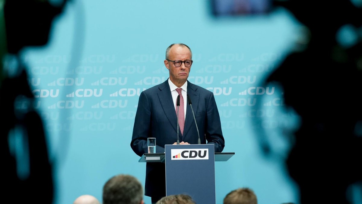 El Canciller alemán y líder de la Unión Demócrata Cristiana (CDU) Friedrich Merz en Berlín, Alemania, 21 de septiembre de 2026.