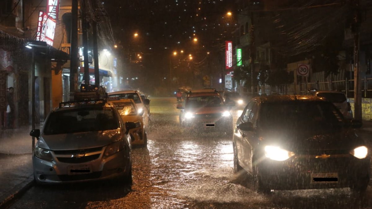 La ciudadela Martha de Roldós fue una de las zonas guayaquileñas que soportó una intensa lluvia la noche del martes 22 de septiembre.