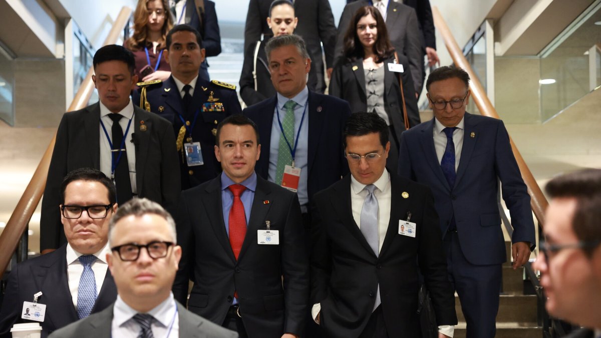 Daniel Noboa viajó a Estados Unidos para ser parte de la Asamblea General de la ONU.