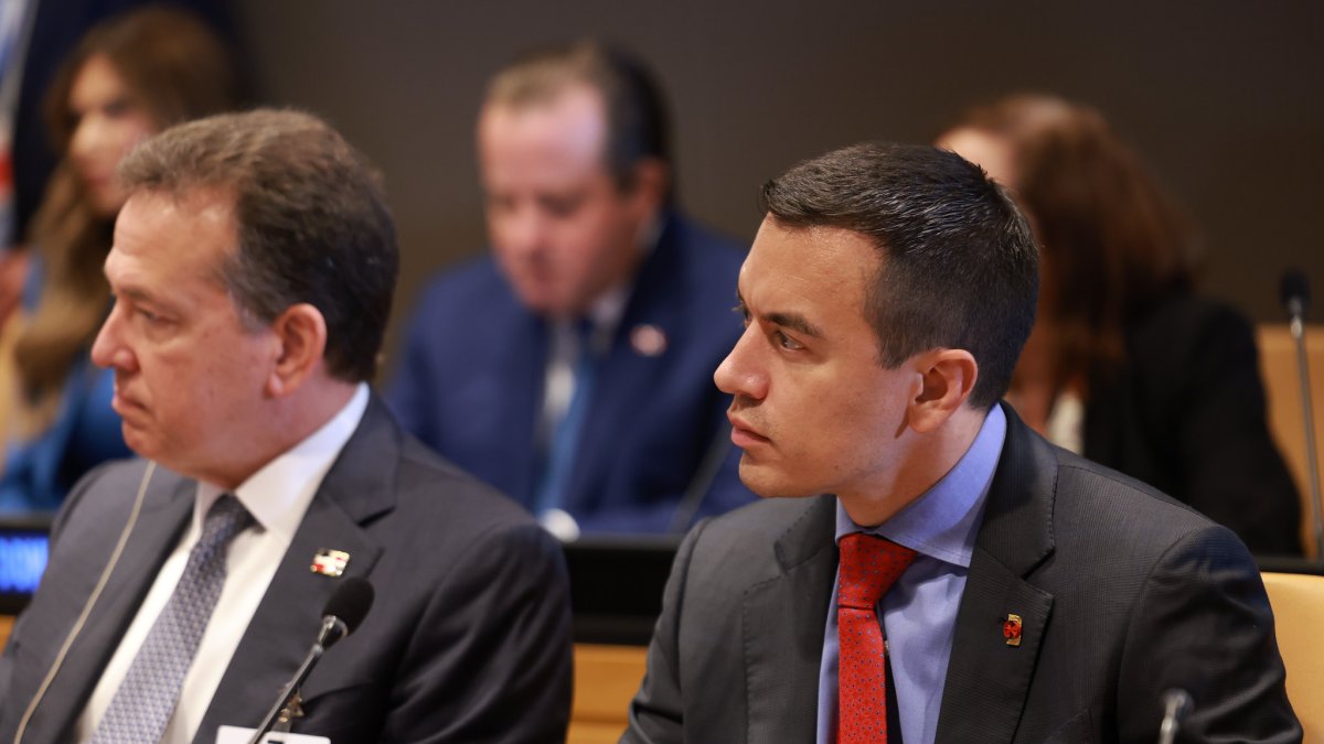 Daniel Noboa intervino ante la Asamblea General de la ONU, donde pidió adaptar al organismo a las nuevas amenazas globales.