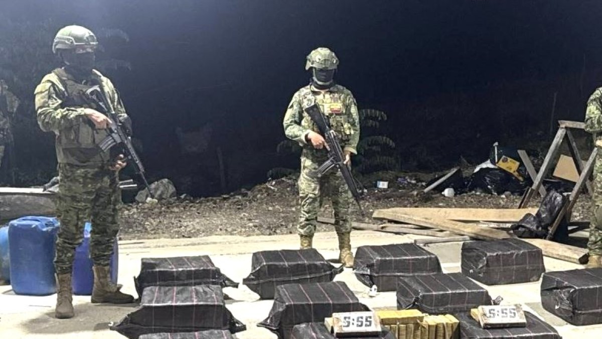 El personal de las Fuerzas Armadas realizaron la incursión en Colonche, provincia de Santa Elena