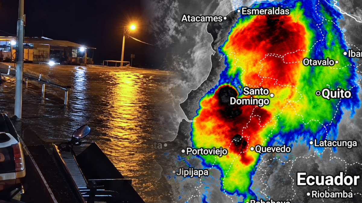 Las intensas lluvias provocaron el aumento del caudal del río Onzole