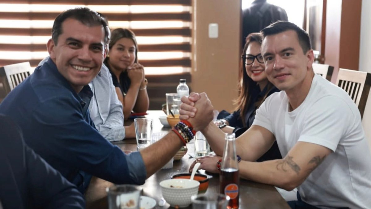 El presidente Daniel Noboa ya participa de encuentros junto a candidatos de ADN, como Harold Burbano, candidato a la Alcaldía de Quito.
