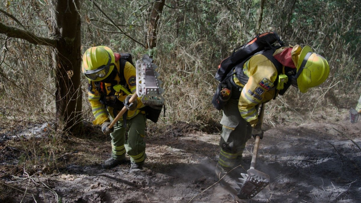 El incendio en el cerro Casitagua fue controlado tras cinco días de intensas labores.