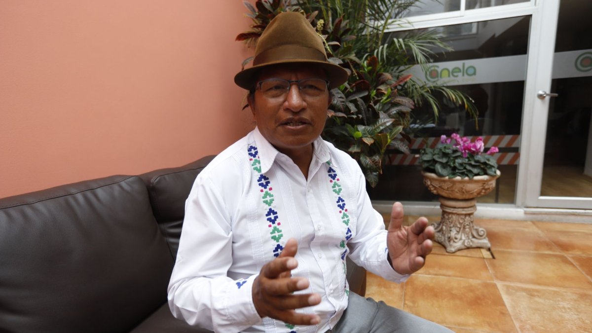 Guillermo Churuchumbi, coordinador nacional del movimiento Pachakutik.
