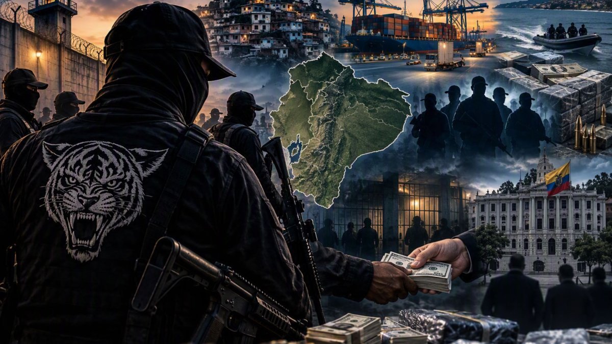 Ecuador tendría entre 41.000 y 80.000 integrantes ligados al crimen organizado.