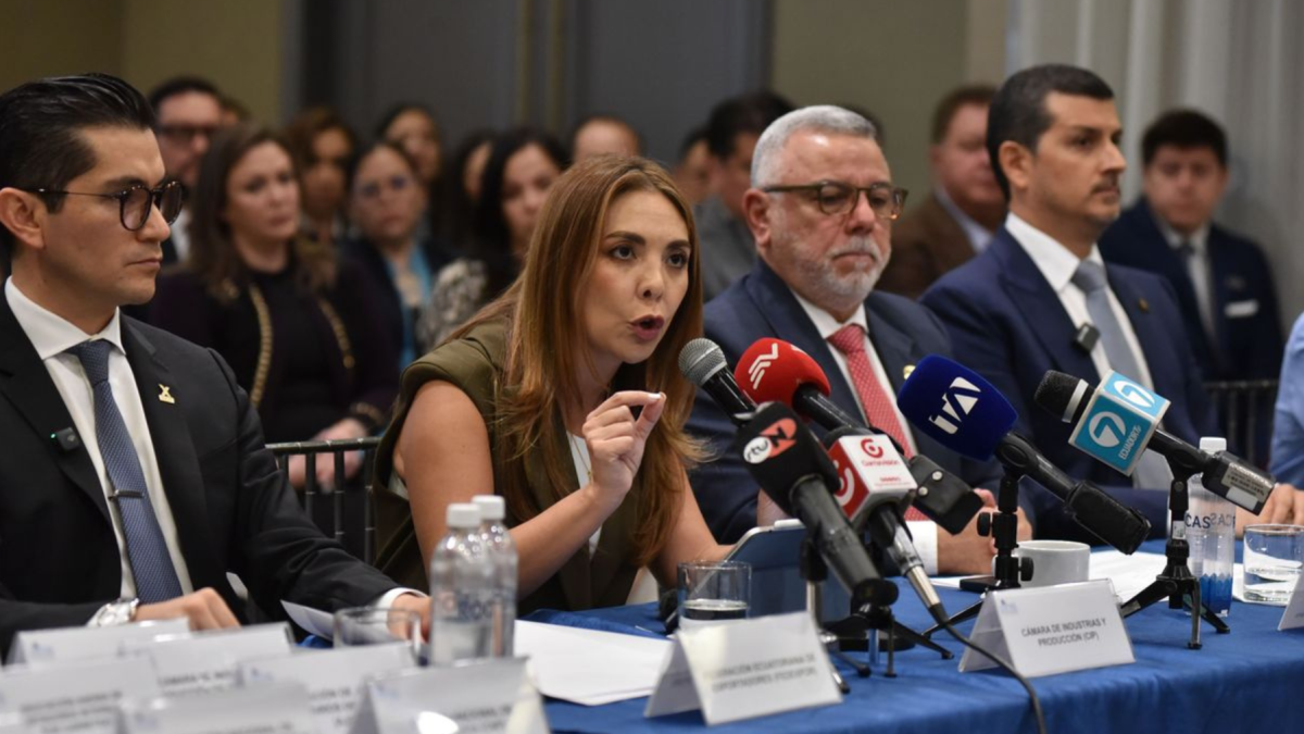 María Paz Jervis durante una intervención pública como presidenta ejecutiva de la Cámara de Industrias y Producción (CIP).