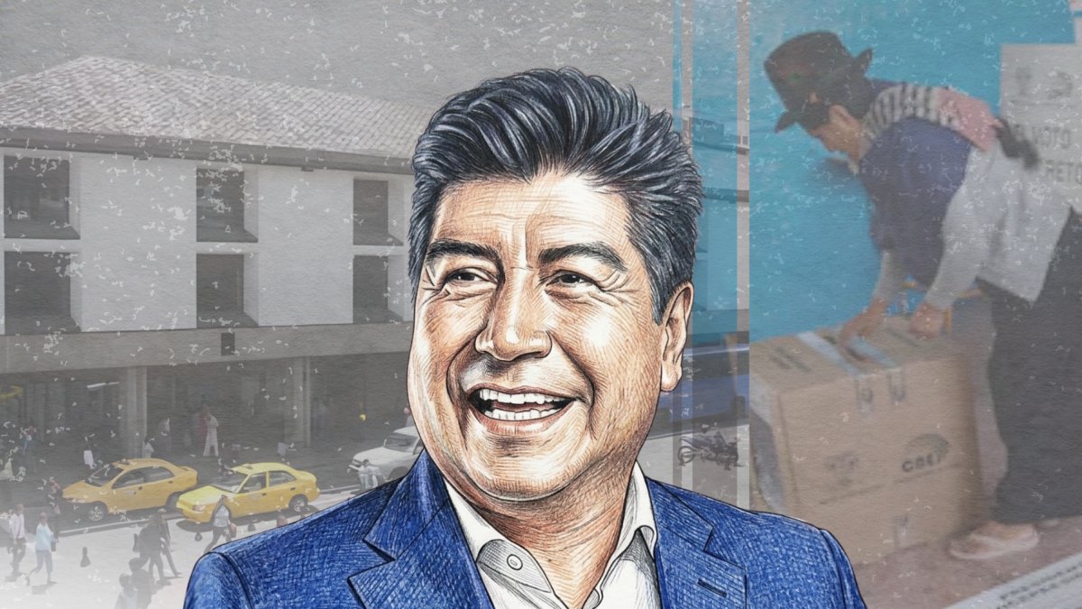 Jorge Yunda es candidato del partido Avanza. En 2019 fue elegido alcalde de Quito.