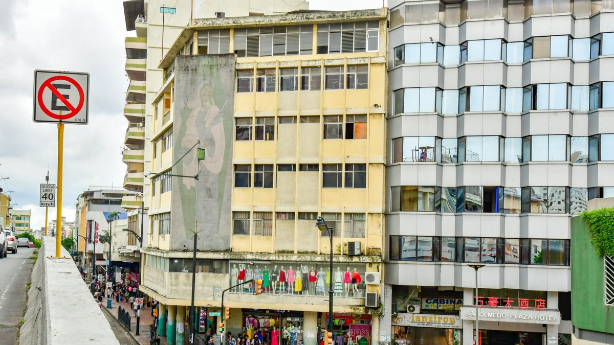 Zona de La Bahía, centro de Guayaquil.