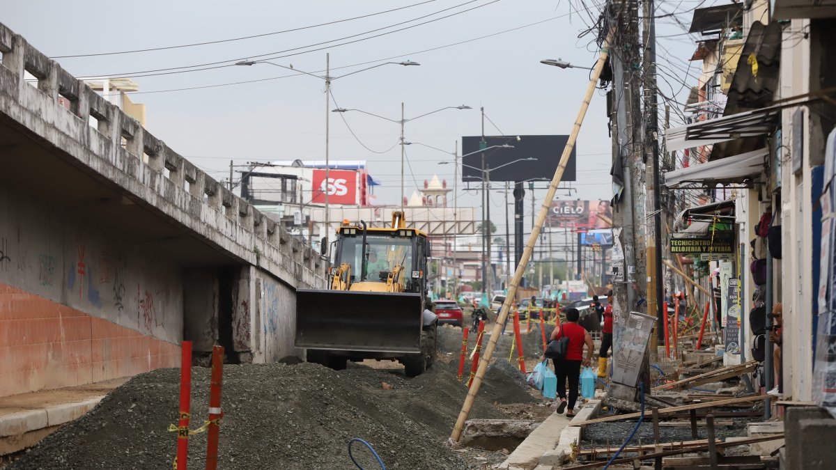 Estado actual de la obra en la Alborada este miércoles 30 de septiembre.