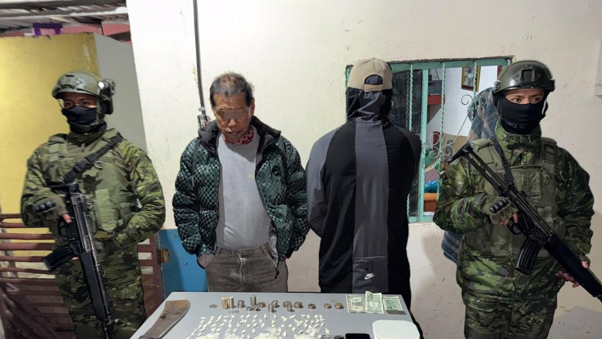 Alias el Viejo fue detenido por militares en la Lucha de Los Pobres, en el sur de Quito.