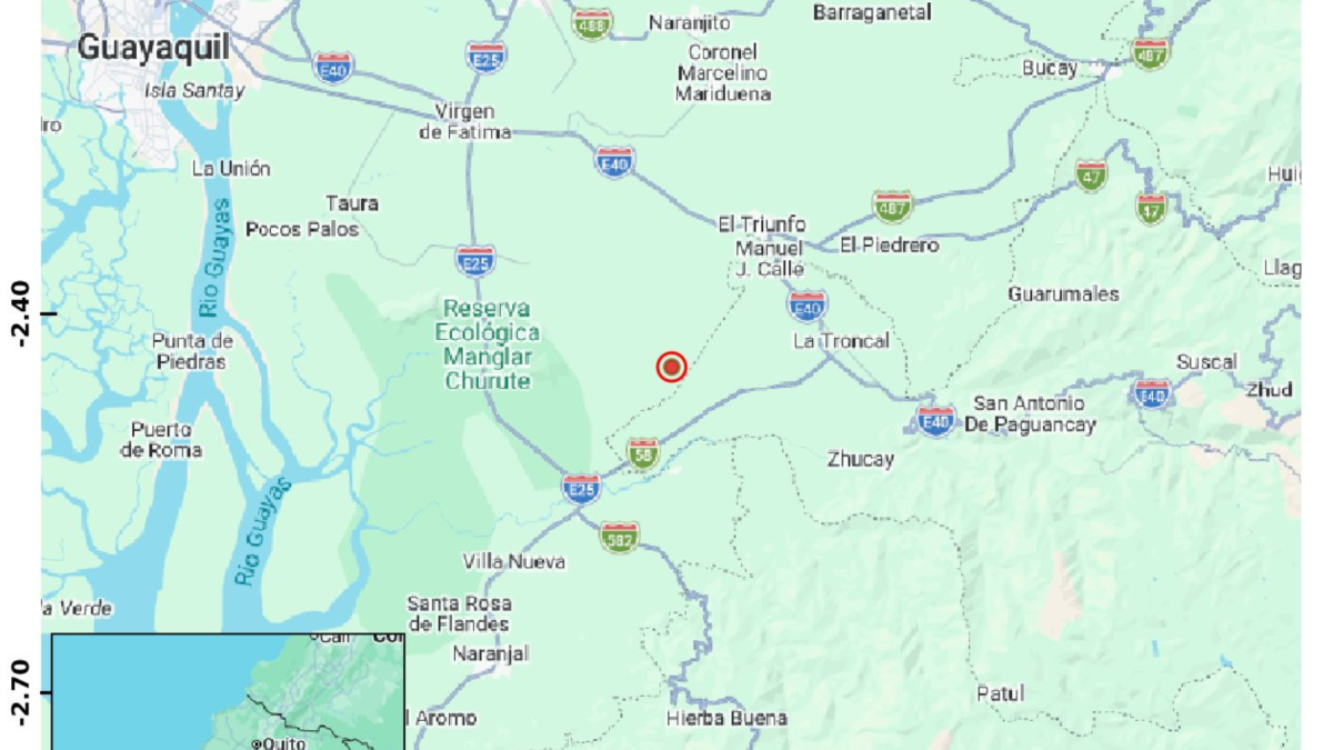 Temblor en Ecuador este 5 de octubre de 2026.