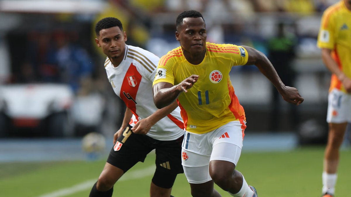 Colombia y Perú se miden en partido amistoso en Estados Unidos.