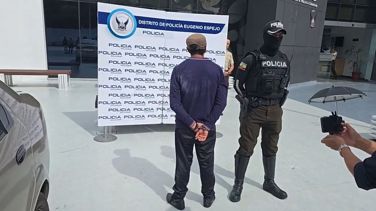 El sospechoso fue aprehendido en Oyambarillo luego de que la víctima compartiera su ubicación y alertara sobre el presunto secuestro.
