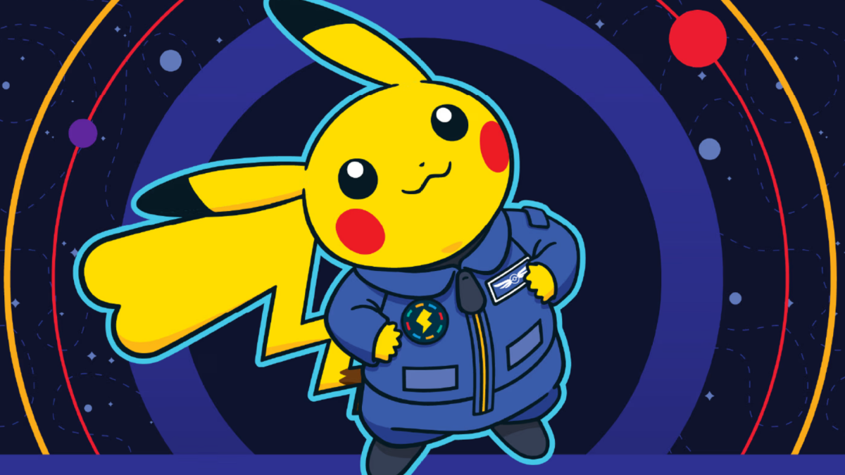 Pikachu viajó al espacio en la Semana Mundial del Espacio.