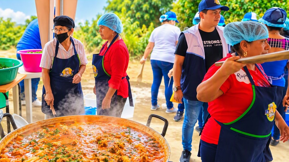 En la comuna Zapotal de Santa Elena sus habitantes se preparan para el festival del seco de chivo y atraer turistas en el feriado