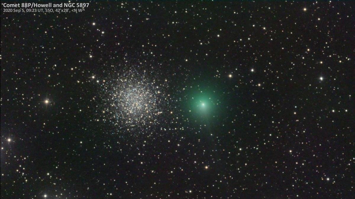 El cometa 88P/Howell se acercó a la Tierra a unos 224 millones de kilómetros, pero su escaso brillo dificulta observarlo.